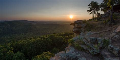 Ccc Overlook At Petit Jean State Park Arkansas Oc 4900x2450 • R