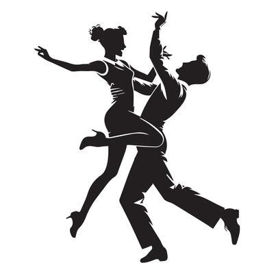 Ballroom Dancing Silhouette Vector Art, Icons, and Graphics for Free ...