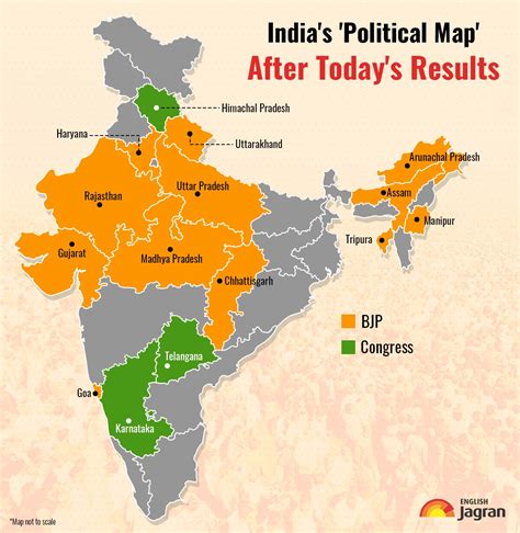 BJP Reins Over 12 States With Wins In MP Rajasthan Chhattisgarh