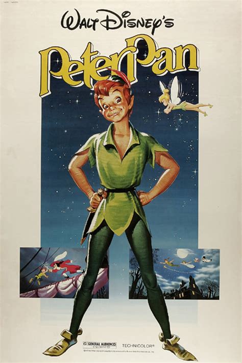 Peter Pan 1953 Disney Cult Cartoon Poster Reprint 19x125 Etsy