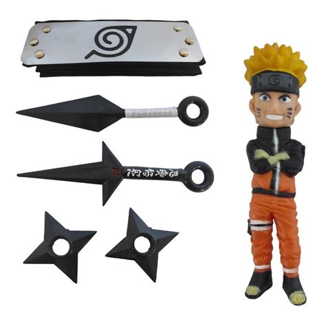 Kit Naruto Bandana Aldeia Da Folha Kunai E Shuriken Kunai Minato E