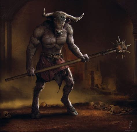 Minotaur By LLirik 13 On DeviantArt Mythical Creatures Fantasy