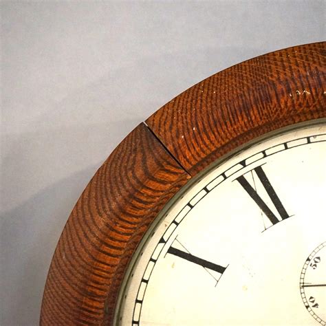 Antique Seth Thomas Oak Regulator Wall Clock Circa 1900 For Sale At 1stdibs