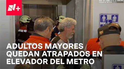 Adultos Mayores Quedan Atrapados En Elevador De La Estaci N Zapata En