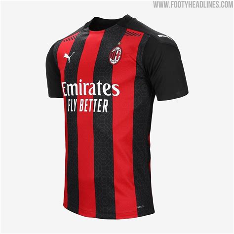 AC Milan 20 21 Home Kit Released Footy Headlines