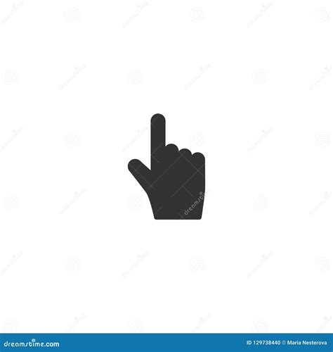 Set Of Flat Cursor Icons In Hand And Arrow Form Mouse Click Cursor Set