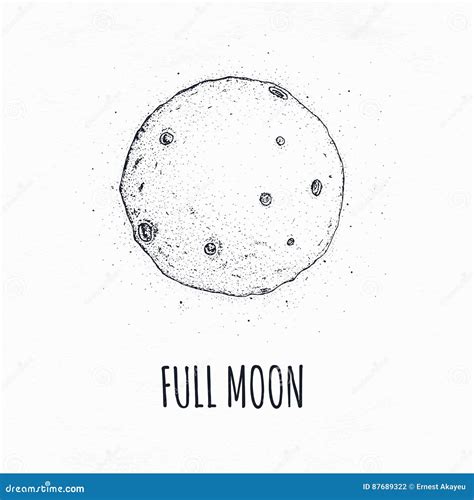 Images Of Full Moon Drawing