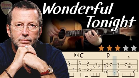 Wonderful Tonight Eric Clapton Acoustic Fingerstyle Guitar Tutorial