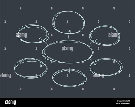 Hand Drawn Diagram Business Flowchart Brainstorm Infographic Concept