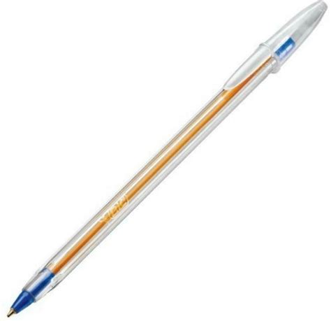 Lapicera Bic Fina Mm Cristal Azul O Negra C U