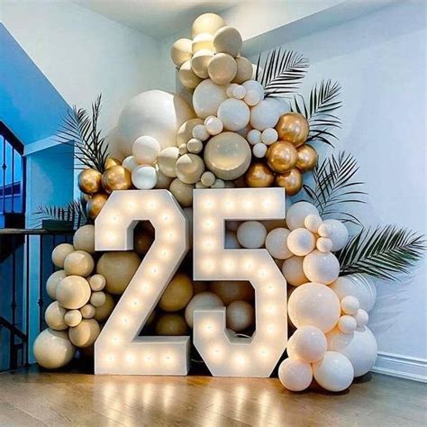 Ideas De Cumpleaños Con Globos 25th Birthday Parties 25 Birthday