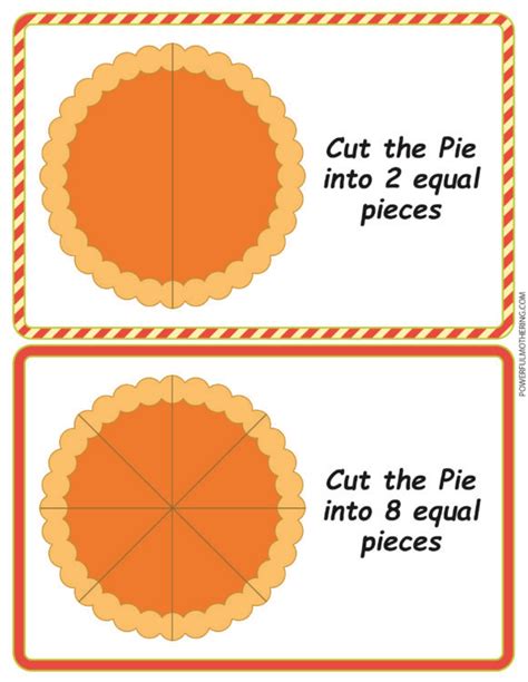 Printable Pumpkin Pie Fraction Activity Fraction Activities Learning Fractions Teaching