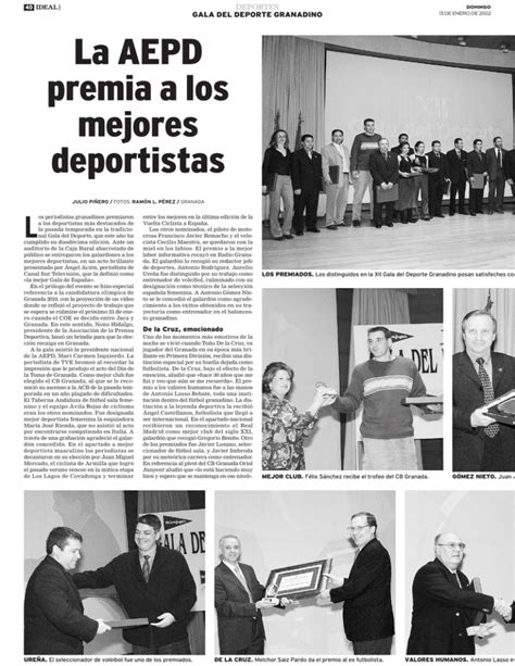 La Aepd Premia A Los Mejores Deportistas