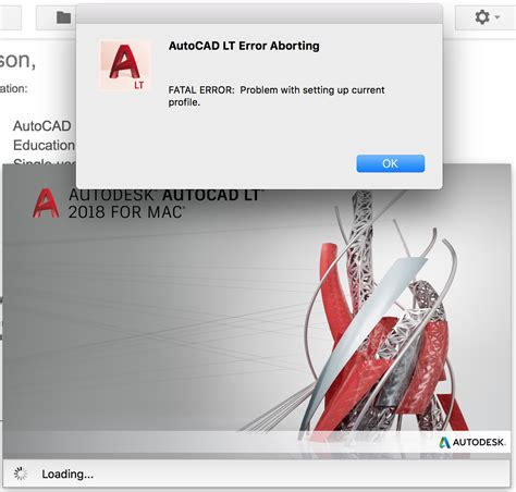 Autocad Lt For Mac Fatal Error Problem With Setting Up