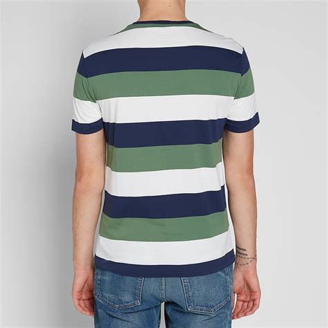 Polo Ralph Lauren Striped Pocket Tee Washed Forest Multi End Us