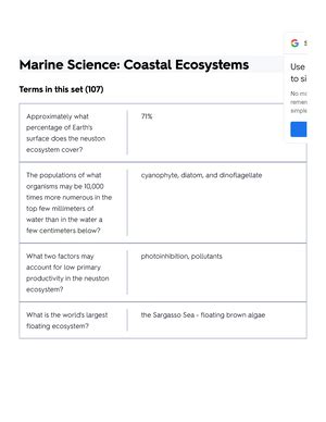 Marine Science B Unit 1 Unit 5 Flashcards Quizlet Marine Science B