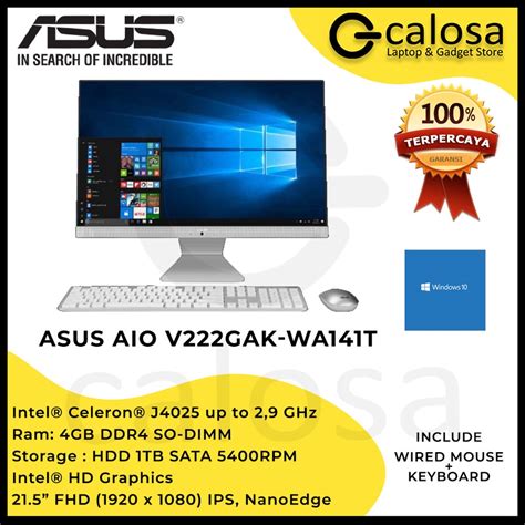 Jual Asus Aio V Gak Wa T Intel Celeron J Gb Tb Fhd Win