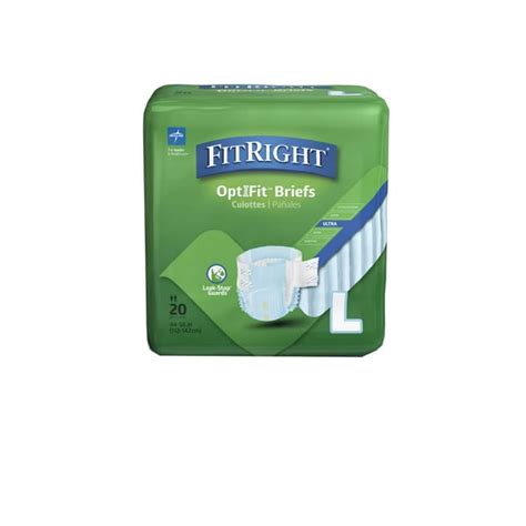 Fitright Optifit Ultra Adult Briefs Incontinence Diapers With Tabs