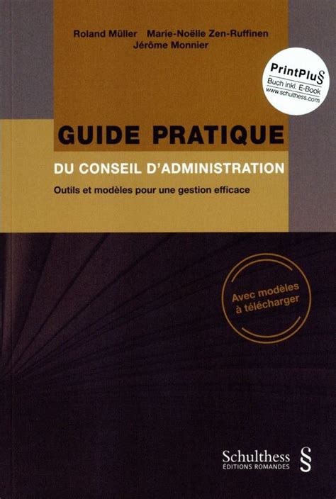 Guide Pratique Du Conseil D Administration Board Foundation