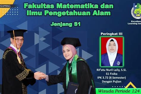 Mahasiswa Departemen Fisika Raih Prestasi Menjadi Wisudawan Terbaik