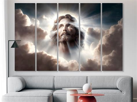 Jesus Christ Canvas Print Religious Art God S Son Canvas Etsy