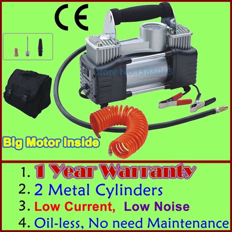 Wholesale Low Noise V Air Compressor Car Tyre Inflator Double