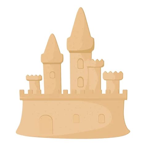 Castillo de arena imágenes de stock de arte vectorial Depositphotos