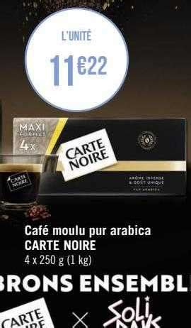 Promo Café Moulu Pur Arabica Carte Noire chez Géant iCatalogue fr