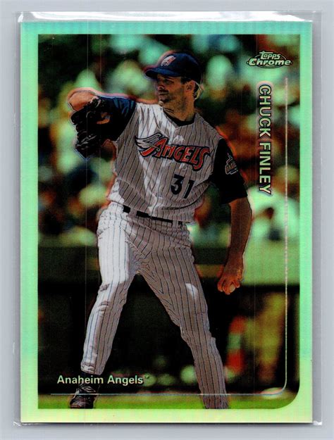 1999 Topps Chrome Refractor Chuck Finley 278 Anaheim Angels Ebay