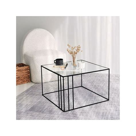 Table basse Carrée NEO Black Lemobilier ma