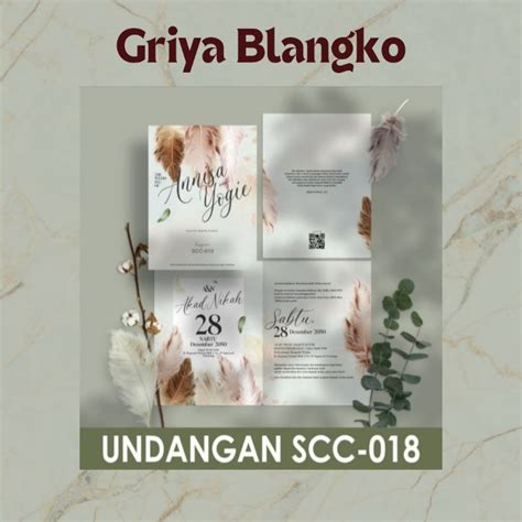 Jual Blangko Undangan Griya Blangko SCC 018 Shopee Indonesia