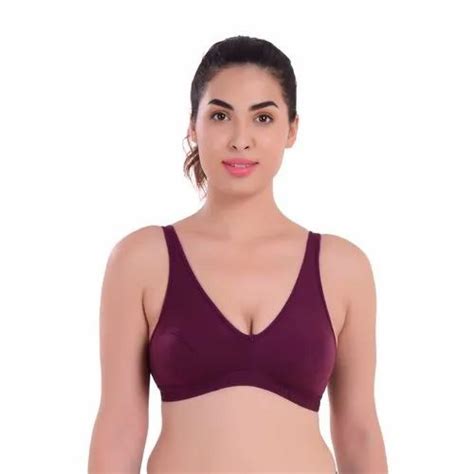 Plain Sports Ladies Dark Purple Sport Bra At Rs 48 Piece In New Delhi