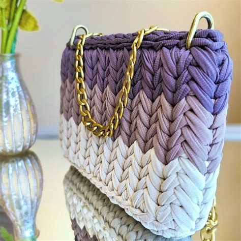 Bolsa Clutch de Crochê Nude Elo7 Produtos Especiais