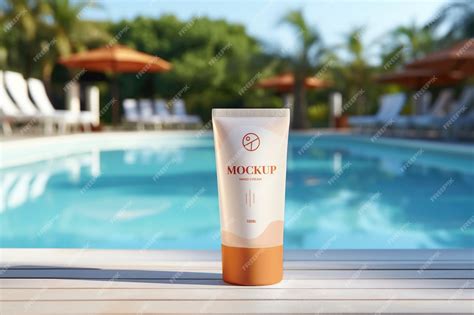 Premium Psd Sunscreen Package Mockup Design