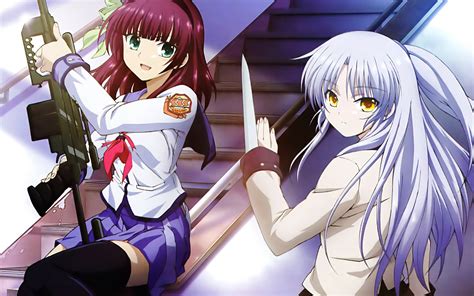 Download Yuri Nakamura Kanade Tachibana Anime Angel Beats Hd Wallpaper