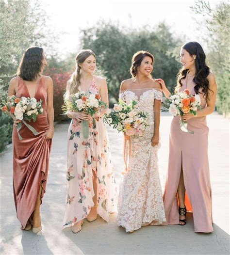 29 Beautiful Floral Bridesmaid Dresses For 2020 Mrs To Be