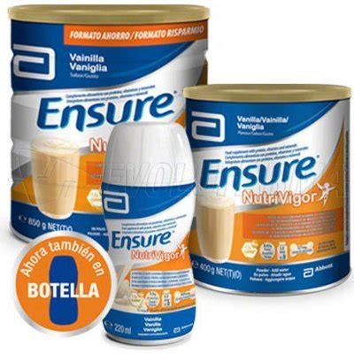 ENSURE NUTRIVIGOR SABOR VAINILLA Lata 850 g Farmacia Estación Villalba