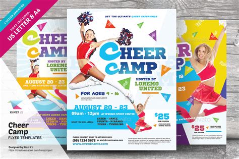 Cheer Camp Flyer Templates Print Templates Graphicriver