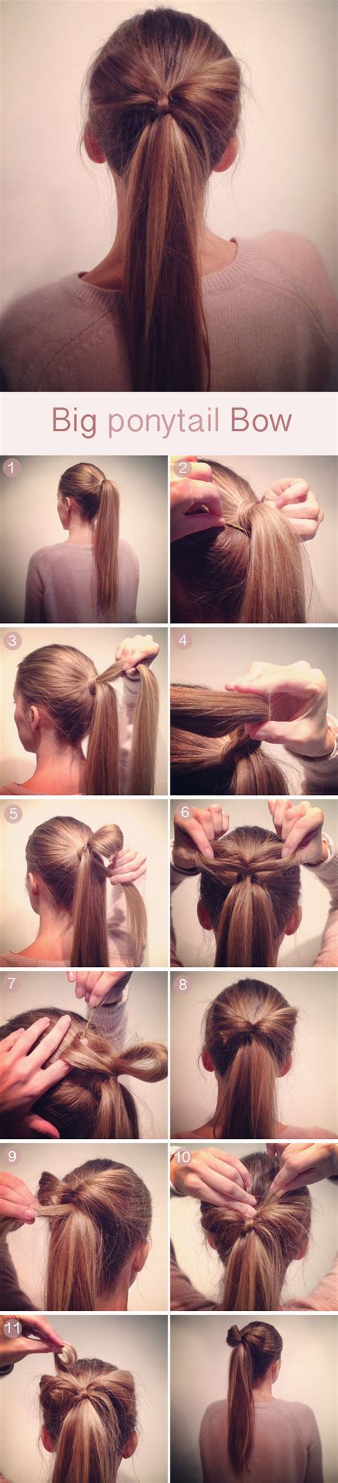 Hairstyle Tutorial - Big Ponytail Hair Bow - Hair Romance