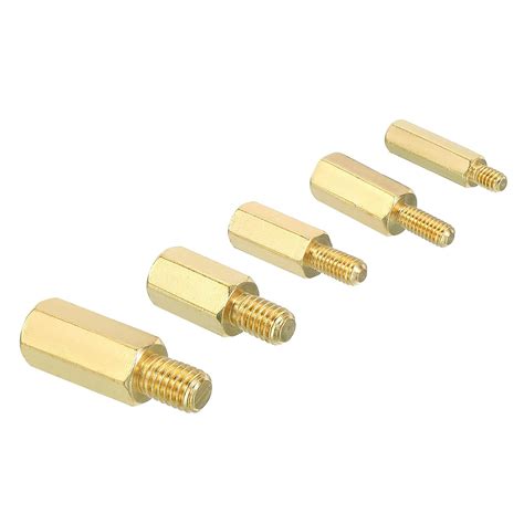 Patikil M M M M M Standoff Screws Pack Brass Hex Spacers For