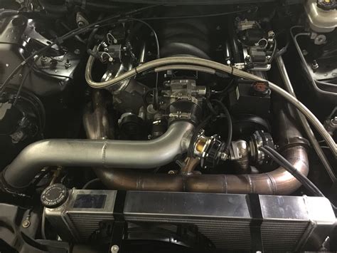 Stainlessworks LSXT Up And Forward Turbo Headers In 4th Gen