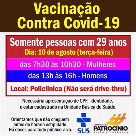 Nesta Terça Feira 1008 Será A Vez Das Pessoas Com 29 Anos De Idade