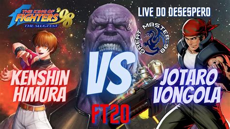 LIVE DO DESESPERO KENSHIN HIMURA VS JOTARO VONGOLA KOF 98 FT 20 EU SOU