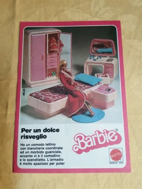 PUBBLICITA ORIGINALE ADVERTISING BARBIE MATTEL 3 Pagine Anni 70 80