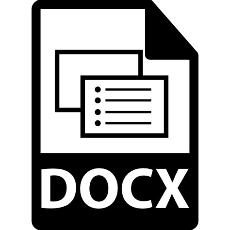 Formato De Archivo Docx Icono Gratis