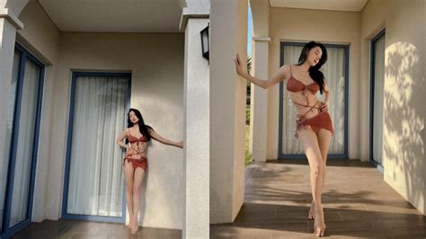 Minh H Ng Khoe Nh Di N Bikini N Ng B Ng Trong Chuy N Ngh D Ng U Ti N Sau M C I