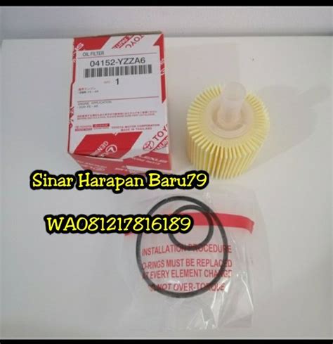 Jual Filter Oli Saringan Oli Filter Toyota Altis Tahun 2008 2016 Wish