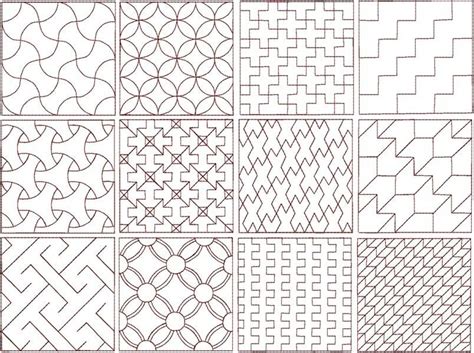 Сашико узоры схемы - 85 фото