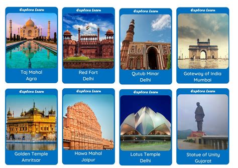 Little Explorers Interactive Flash Cards Indian Monuments