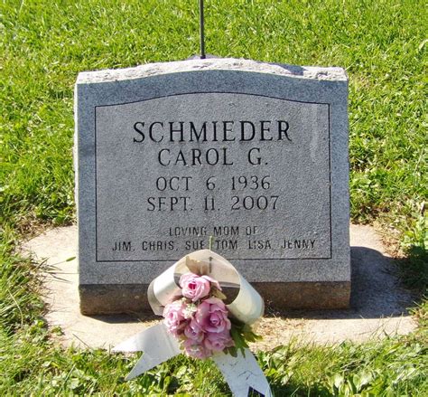 Carol Grace Smith Schmieder Find A Grave Memorial